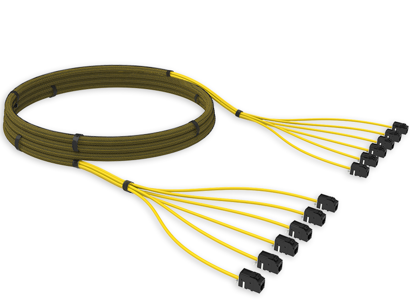 Претерминированная кабельная сборка U/UTP Кат.5e, 6 линий