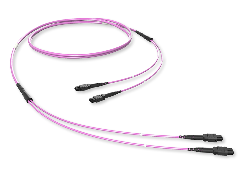 Оптическая магистральная сборка MPO(12)/MPO(12), 24ОВ MM50/125 OM4