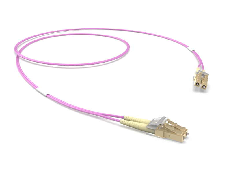FO Patch Cord LC/LC Duplex, 50/125 OM4+