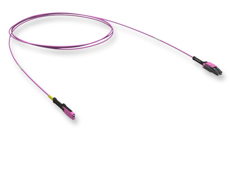 Оптический патчкорд MDC/LC Duplex, MM50/125 OM4