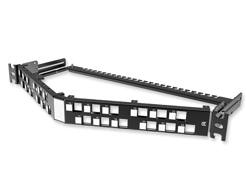 Угловая наборная панель 24-1U, черная