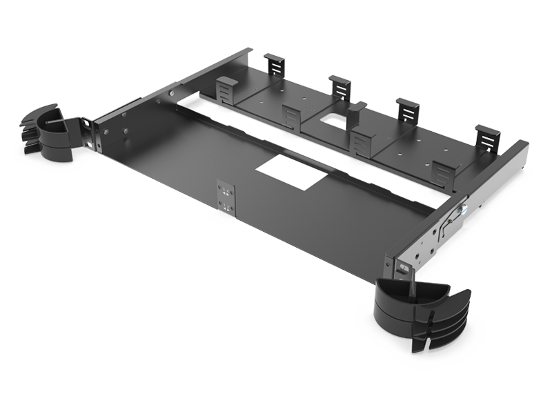 FT - Universal Patch Panel 1U with side cable management, black