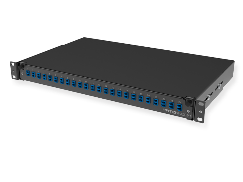 FO panel 24 x LC-UPC Duplex, 09/125 OS2
