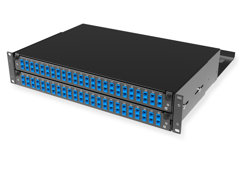 FO panel 48 x SC-UPC Duplex, 09/125 OS2