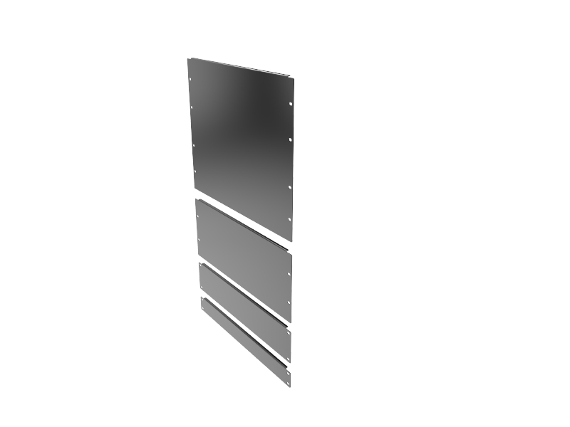 Ulmus - Sheet airflow blanking panel kit 1U, 2U, 4U, 8U
